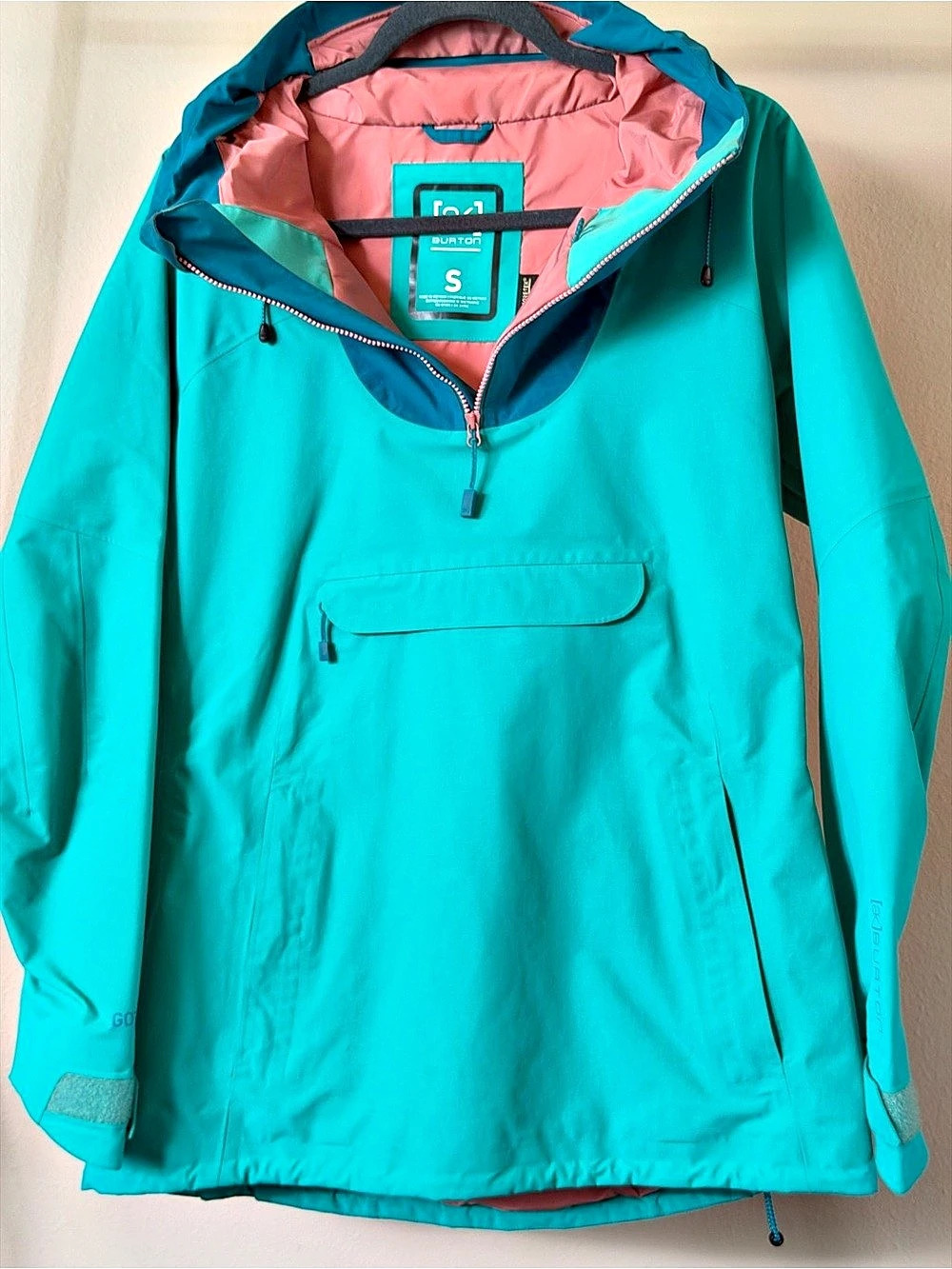 Burton [ak] Women'Small Kimmy GORE-TEX 2L Anorak Jacket Blue & Pink Small